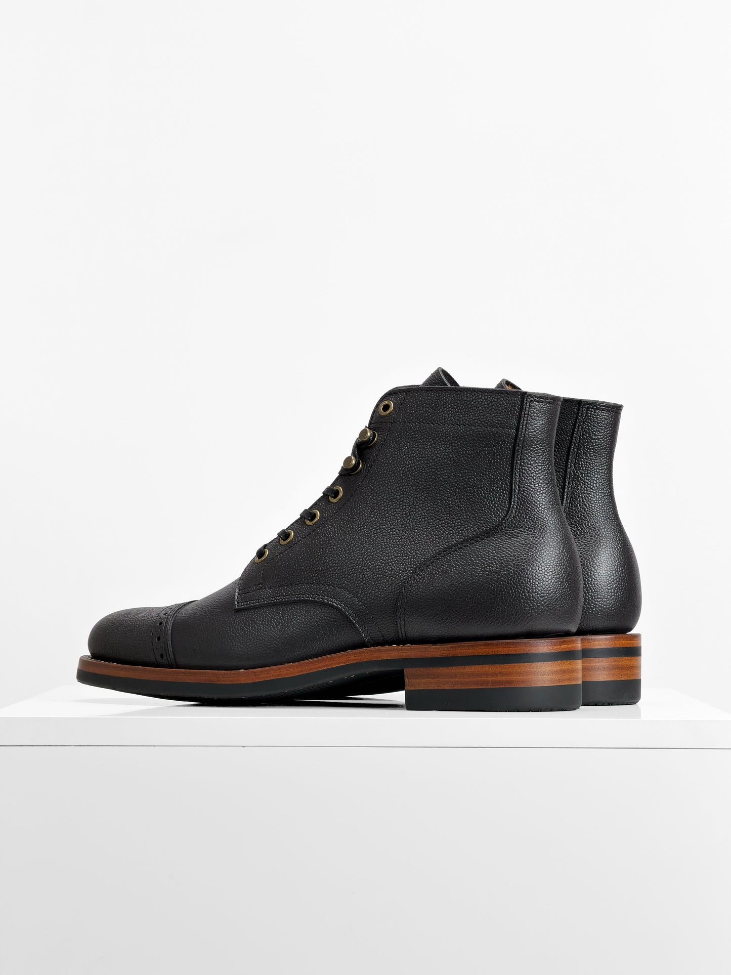 In-stock Sample pair on special sale — CapToe Service Boot