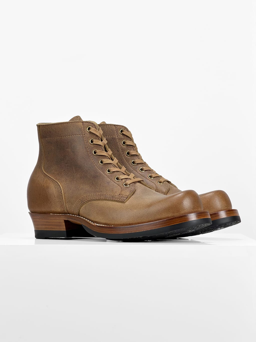 (MTO) - Miner Boot - C.F. Stead KUDU (UK)  Brandy   - 6185/no hooks