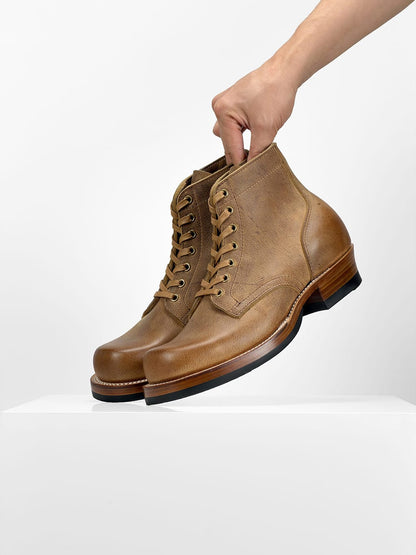 (MTO) - Miner Boot - C.F. Stead KUDU (UK)  Brandy   - 6185/no hooks