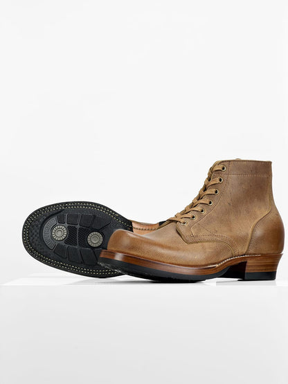 (MTO) - Miner Boot - C.F. Stead KUDU (UK)  Brandy   - 6185/no hooks