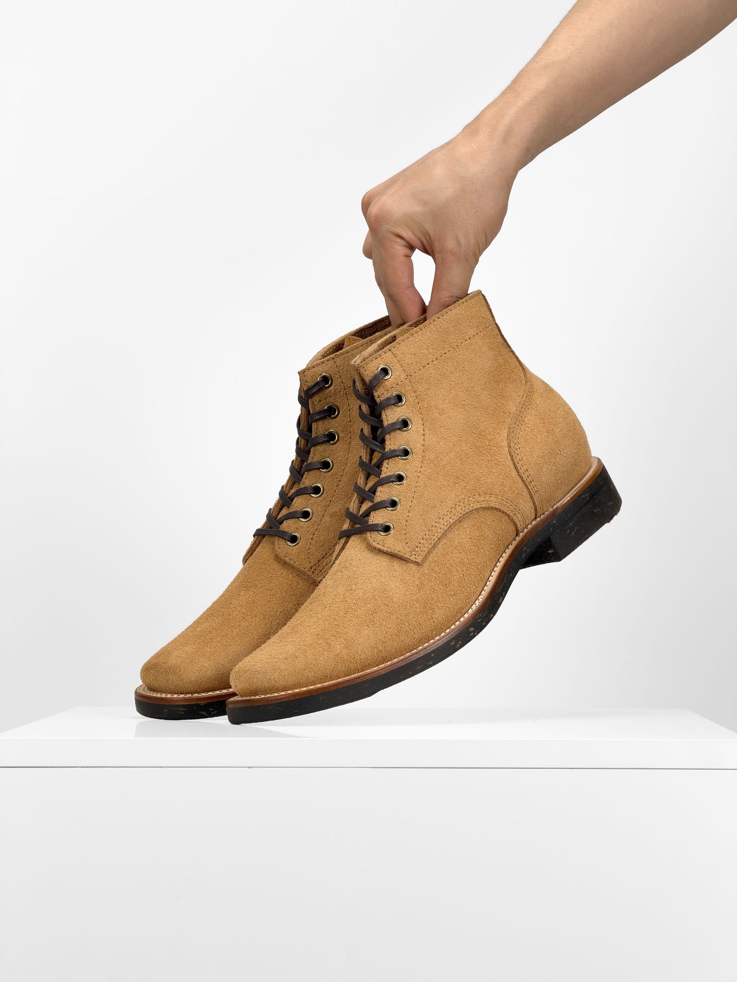 (MTO)-Escape Boots - Brown reverse cowhide - 5608