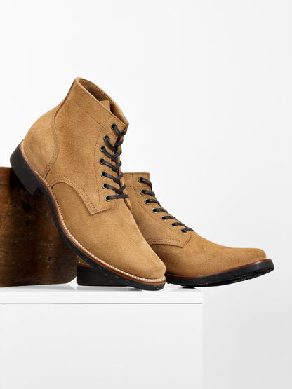 (MTO)-Escape Boots - Brown reverse cowhide - 5608