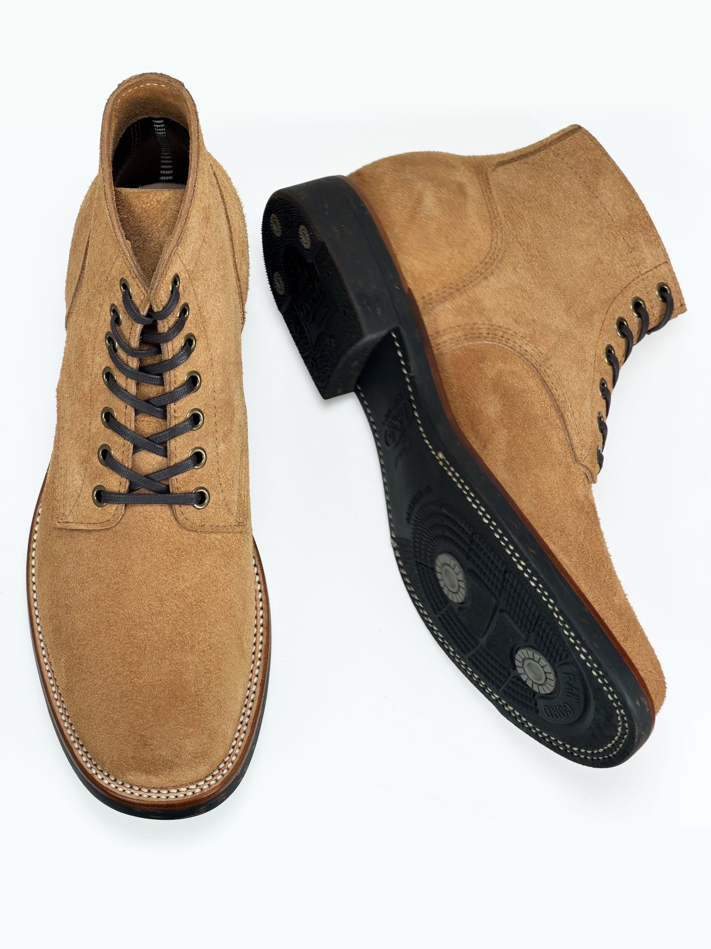 (MTO)-Escape Boots - Brown reverse cowhide - 5608