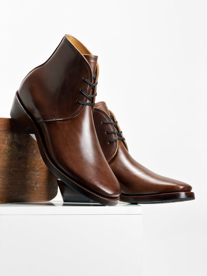 (MTO) - George Boots  -Coffee Maryam oiled/waxy Horsebutt- QZ01