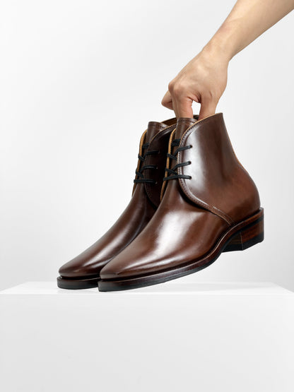 (MTO) - George Boots  -Coffee Maryam oiled/waxy Horsebutt- QZ01
