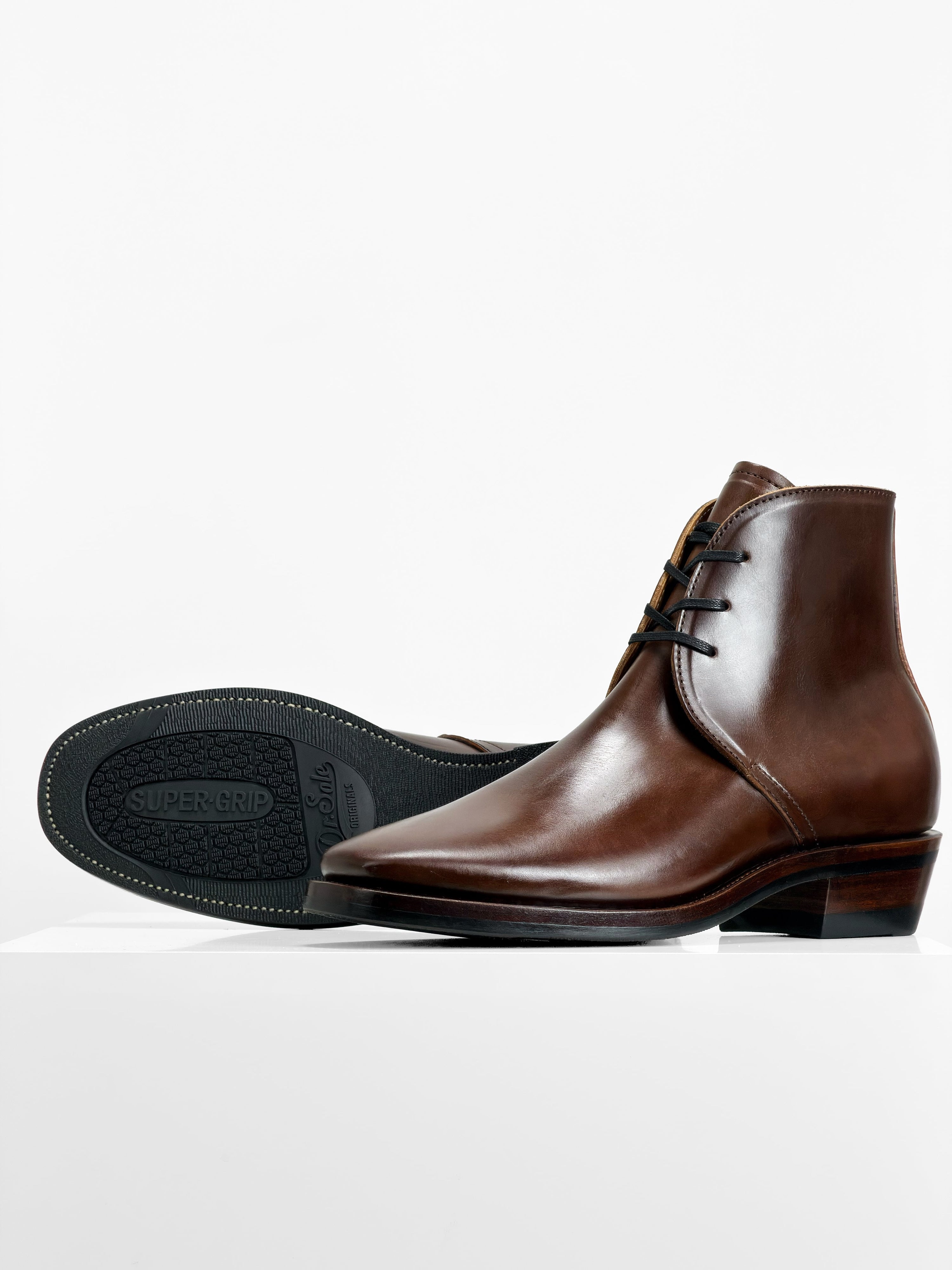 (MTO) - George Boots  -Coffee Maryam oiled/waxy Horsebutt- QZ01