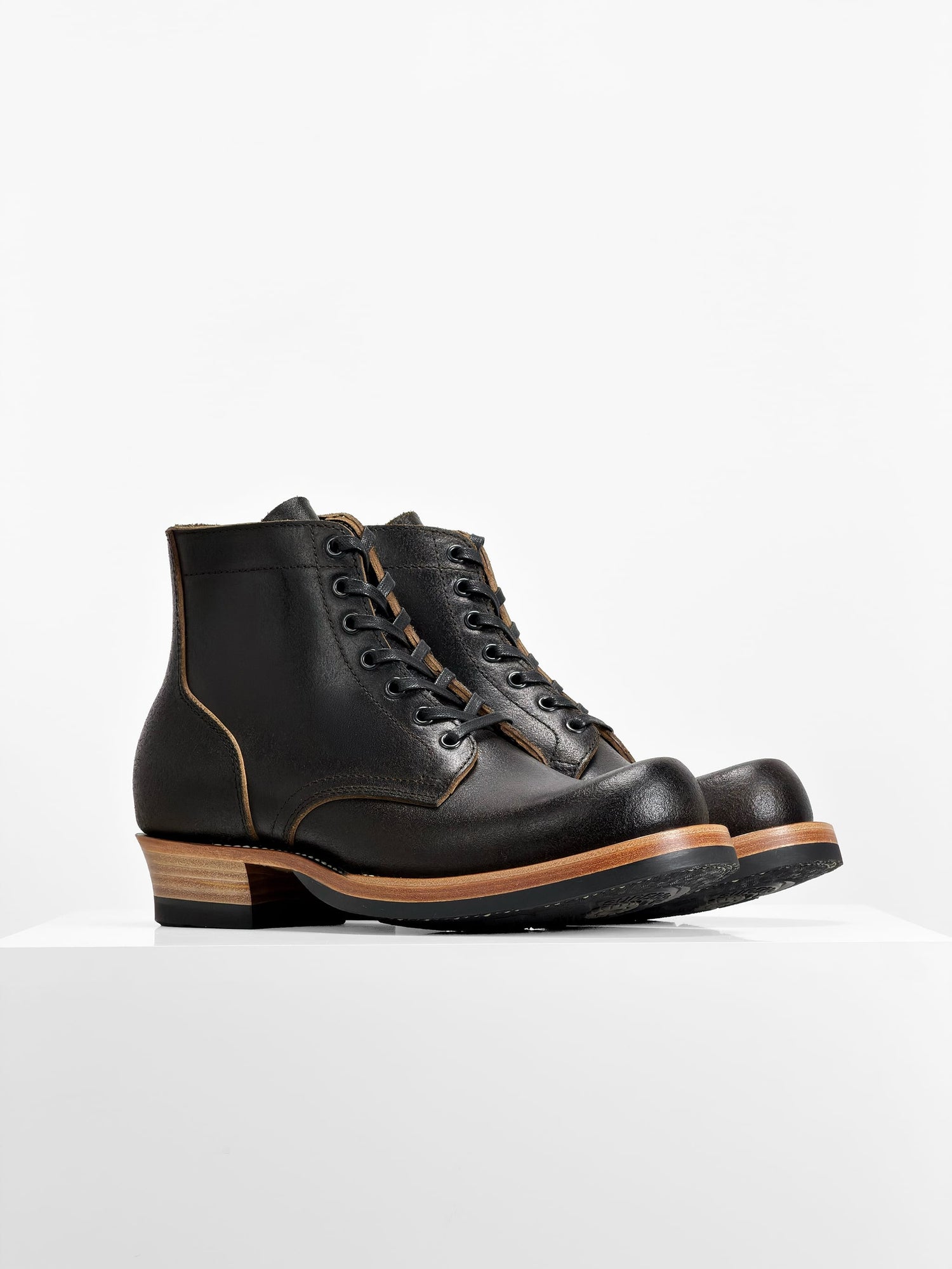 (MTO) - Miner Boots - Horween Waxed Flesh   - 6186